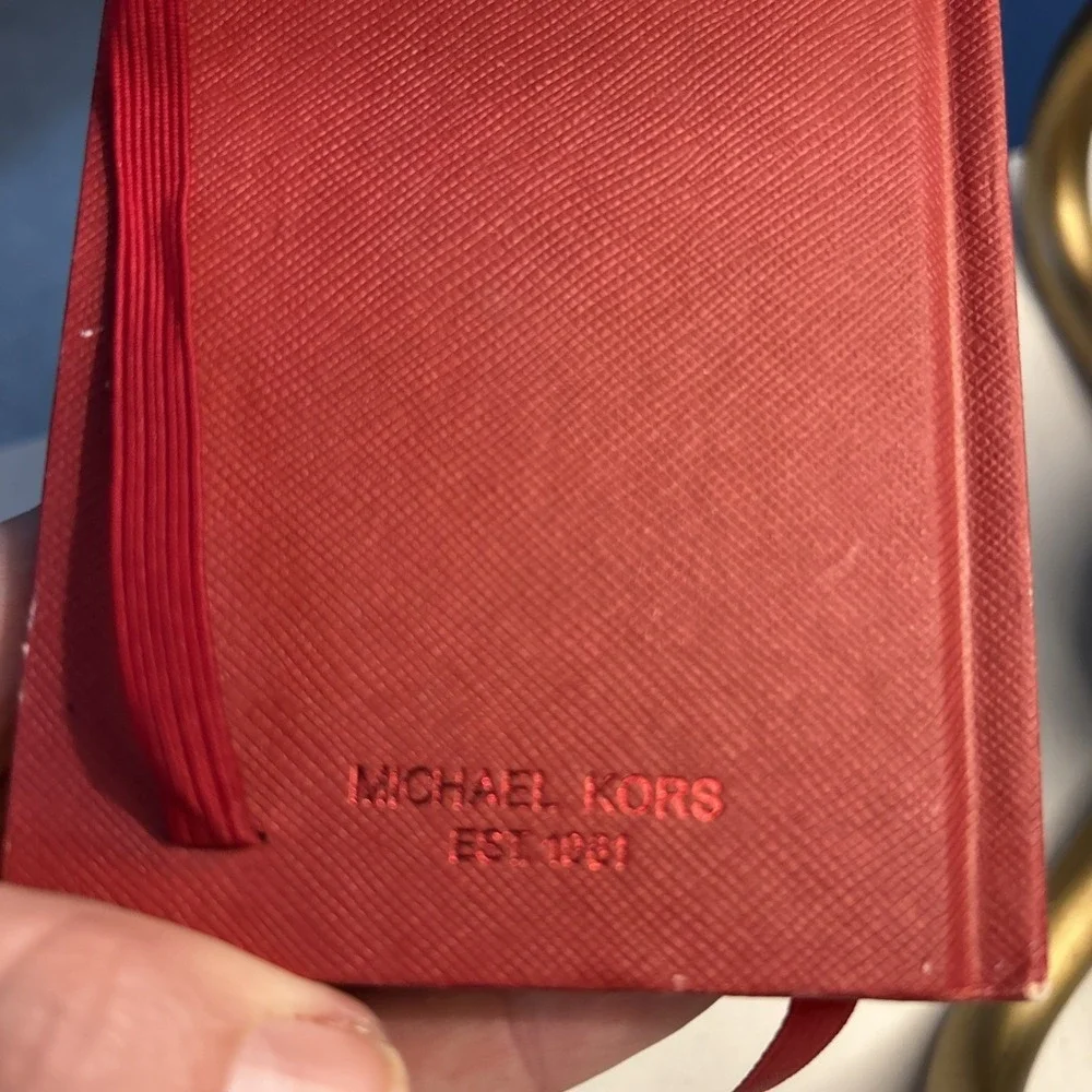 Michael Kors Giftables MK Fashion‎ Notebook Journal Diary Red mini accessory
